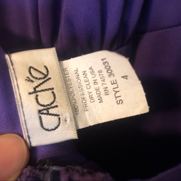 Cache Brilliant Purple Halter Dress - Picture 6 of 6